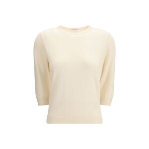 Allude Women Crew-Neck Sweater With Three-Quarter Sleeves